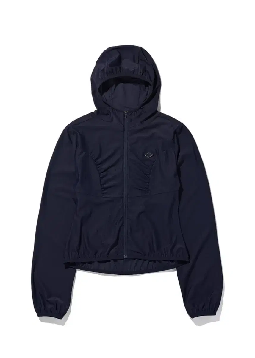 MSCHF hooded waffle zip up (navy)